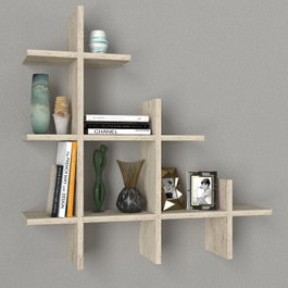 Hanah Home Juke Estantería de Pared Travertino